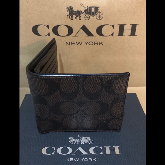 NWT Authentic Coach 3-in-1 Compact ID Wallet - Picture 4 of 6
